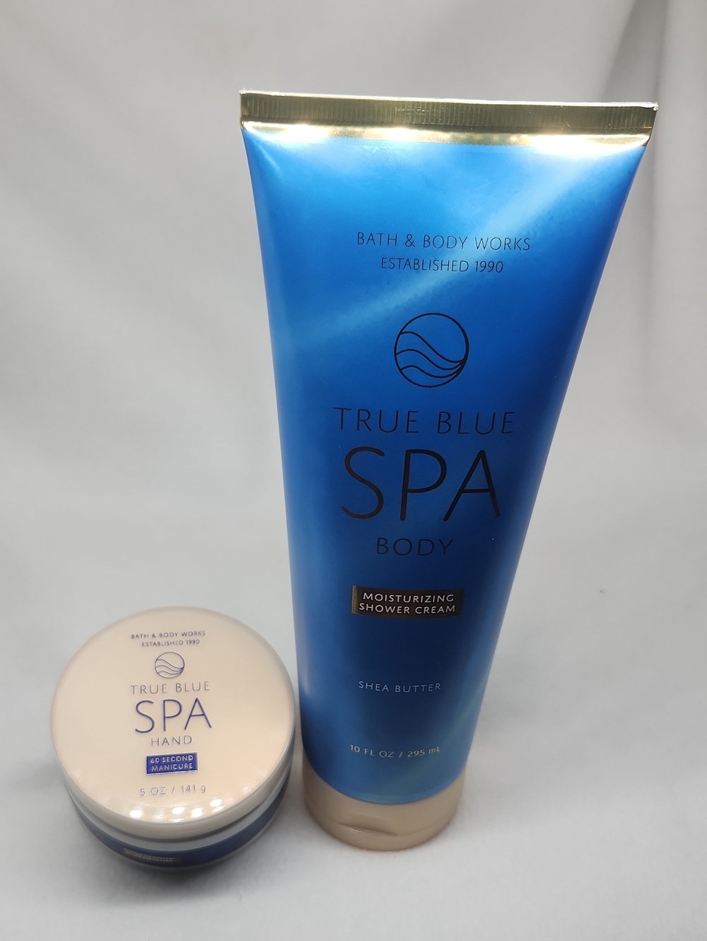 Bath & Body Works True Blue Spa Body Wash/Shower Cream & Hand Cream  Set